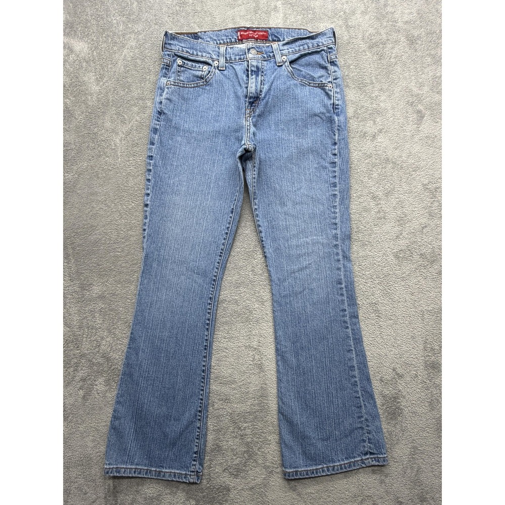 Levi's 515 Jeans Womens 8 Blue Light Wash‎ Bootcut Low Rise Stretch Denim